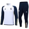 Real Madryt Quarter Zip Komplet Bluzy Treningowe 2023-24 Biały